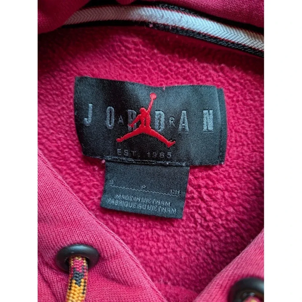 Jordan Hoodie Mens S Red Altitude Pullover Sweatshirt Nike Jumpman Graphic Logo